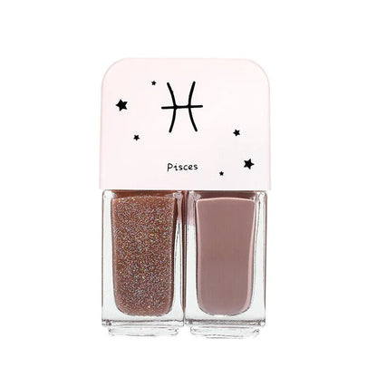 Nail Polish 2 Pcs Manicure Constellation Double Colors Matte UV Gel Lacquer Soak