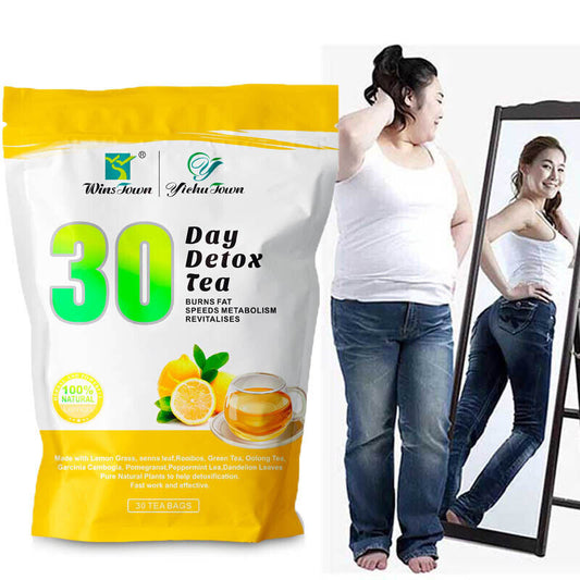 Lemon Flavor 30Days Detox Slimming Tea Loss Weight Boost Metabolism 3g*30bags