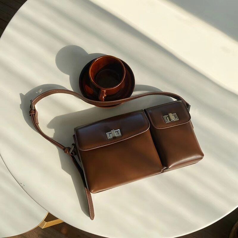 2022 New Bags Women Genuine Leather Underarm Bag Shoulder Bag
