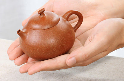 200cc chinese Yixing Handmade Zisha teapot JiangPoNi Golden Melon Gongfu Tea Pot