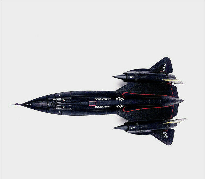 New 1:144 Scale USAF SR71 Blackbird Reconnaissance Aircraft Diecast Metal Model