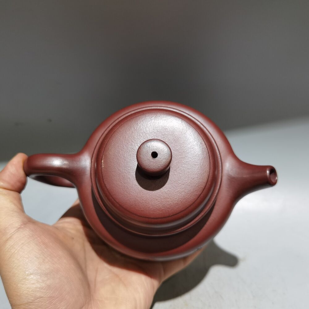 Vintage China Yixing Purple Clay Teapot Zisha Ceramic Carving Landscape Teaware