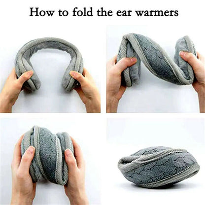 Women Men Winter Earmuff Soft Fleece Plush Thicken Warmers Ear Cover Protections