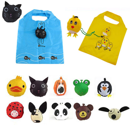 Cute Travel Foldable Handbag Grocery Tote Storage Reusable Animal Shopping Bags*