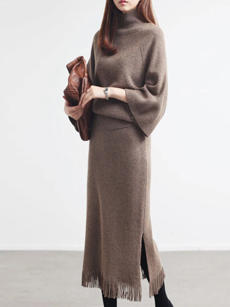 Two Piece Set Women Women's Sets Sweater Streetwear Women's Clothing Dress Sets