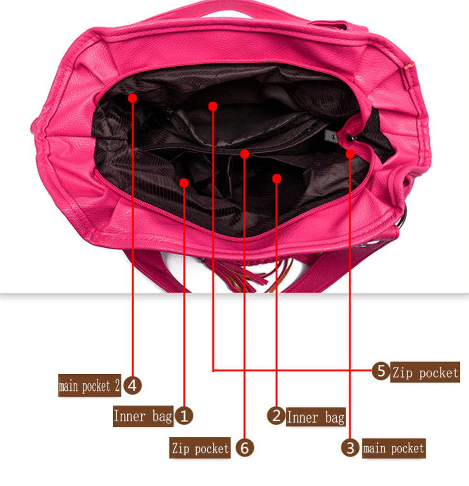 Womens Ladies PU Leather Handbags Shoulder Messenger Satchel Tote Crossbody Bags