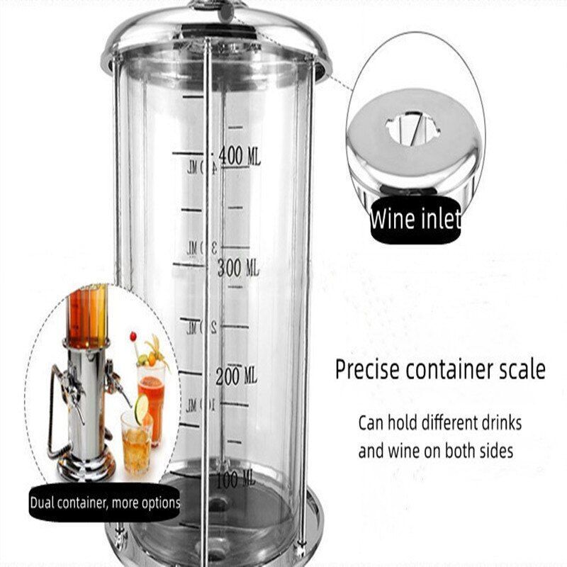 Beverage Water Jug Liquor Beer Dispensers Alcohol Gun Pump Bar Accessories 900ml