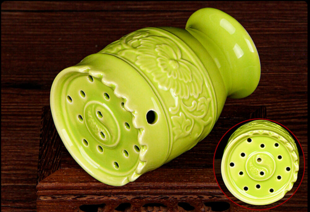 1Pc Ceramic Moxibustion Pot Moxa Article Mugwort Roll Burner Tool Wormwood 艾灸艾草