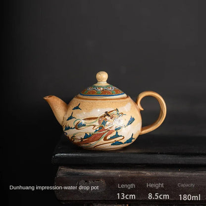 Dunhuang Single Cup Cultural and Creative Kung Fu Tea Set Tea Brewing Bowl