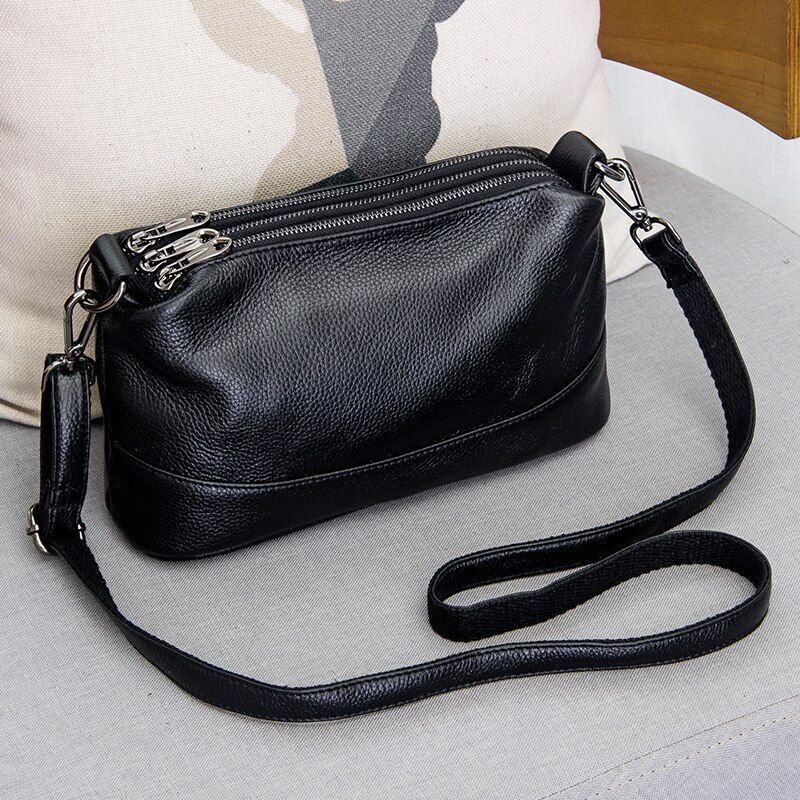 Genuine Leather Shoulder Bag Handbag Crossbody Travelling Tote Purse 26*15*9 CM