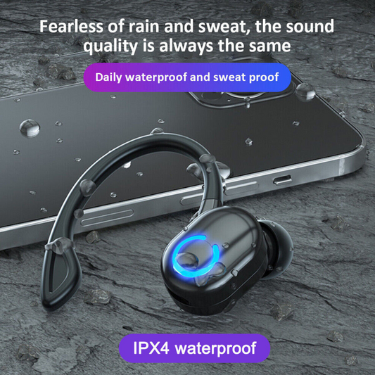 Wireless Bluetooth 5.1 Earpiece Headset Driving Trucker Earbuds Noise Cancelling