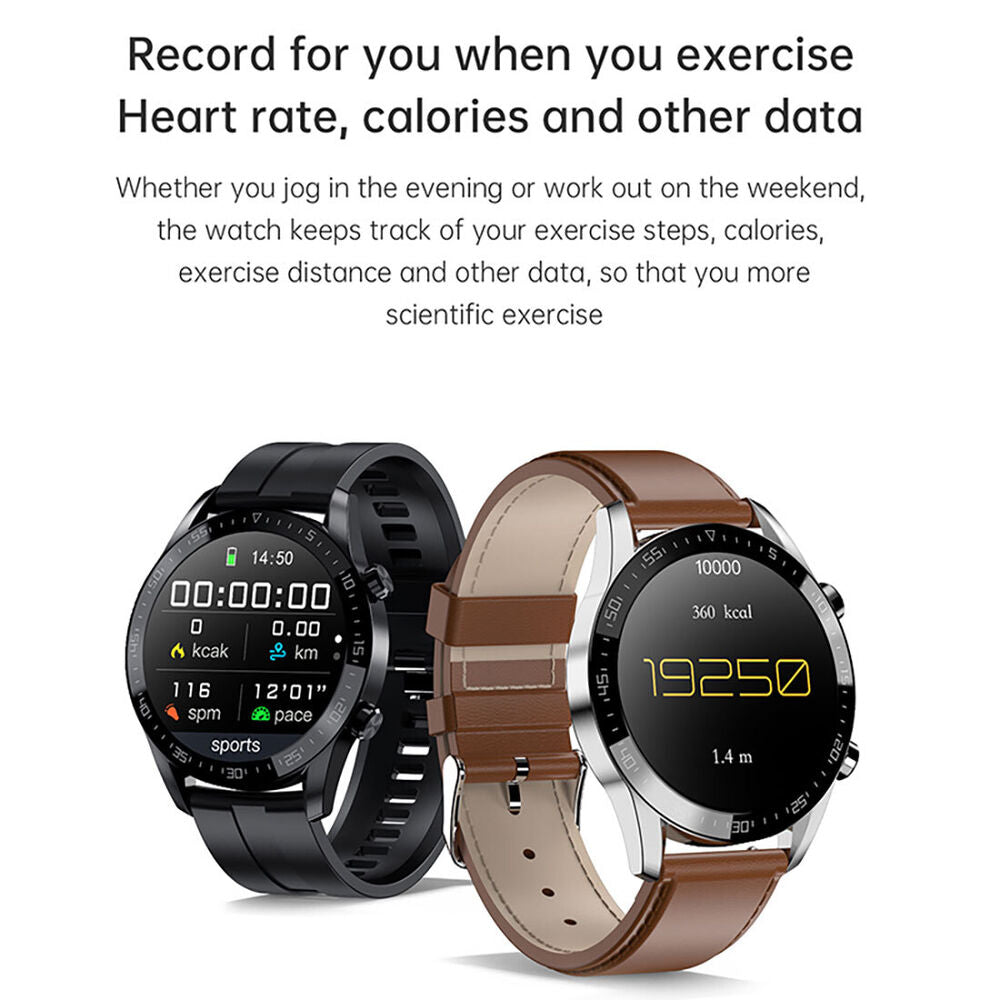 Bluetooth Smart Watch Heart Rate Blood Pressure Fitness Tracker for Women Men
