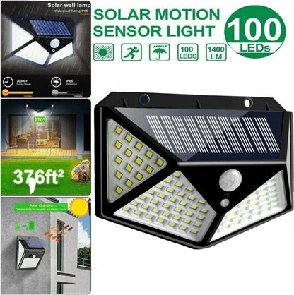 Lampara Led Solar con Sensor de Movimiento Foco para Exterior Casa Garage Patio