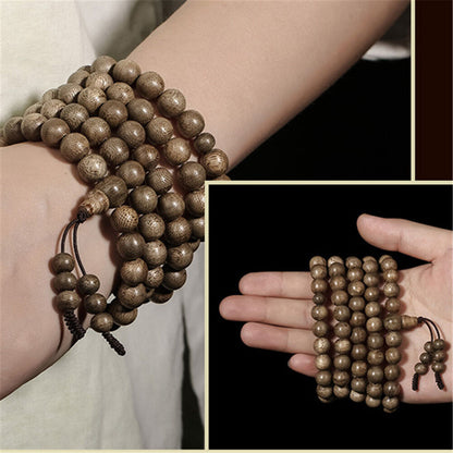 Bracelet/Necklace Vietnam Agarwood Mala Buddhism 108 Meditation 8mm