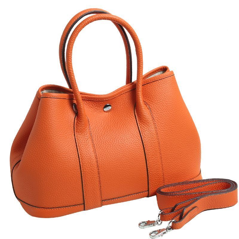 Genuine Leather Handbag Cow Leather Designer Tote Bag Shoulder Bag Shawl Strap