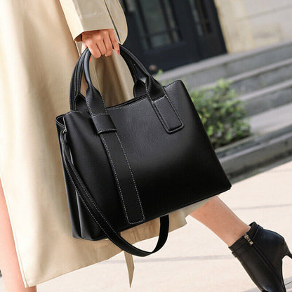 Fashion Women's Ladies Faux Leather Tote Hobo Shopper Shoulder Bag Handbag Purse