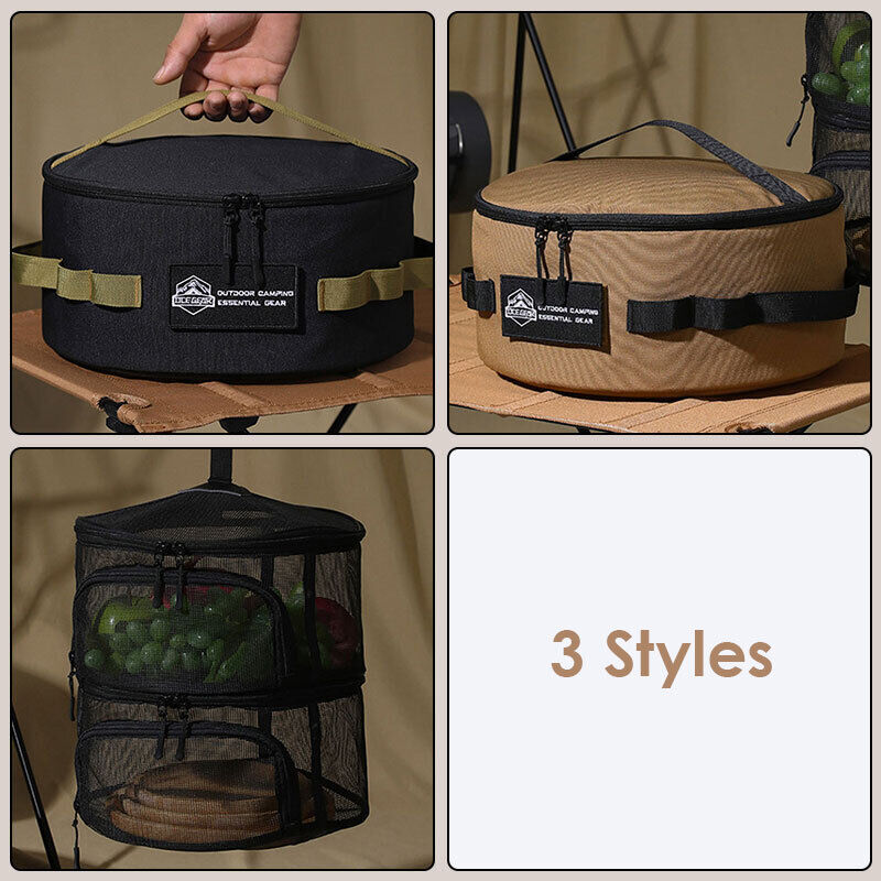 Waterproof Outdoor Camping Picnic Pot Cookware Storage Bag Hanging Bag w/ Handle