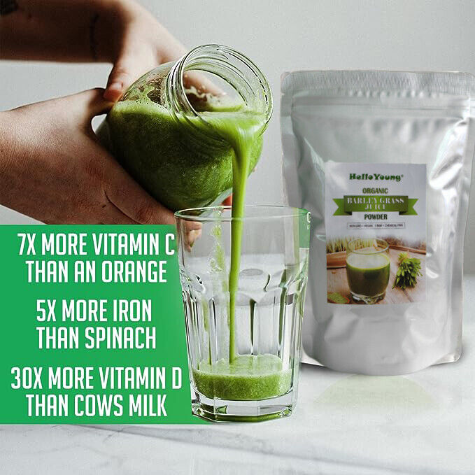 barley powder Organic Barley Grass Powder 250g barley grass lowering cholesterol