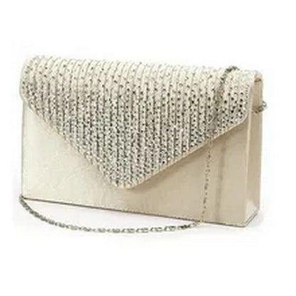 Shoulder Bag Masonry Ladies Satin Clutch Shiny Handbag Wedding Bag Fashion Women