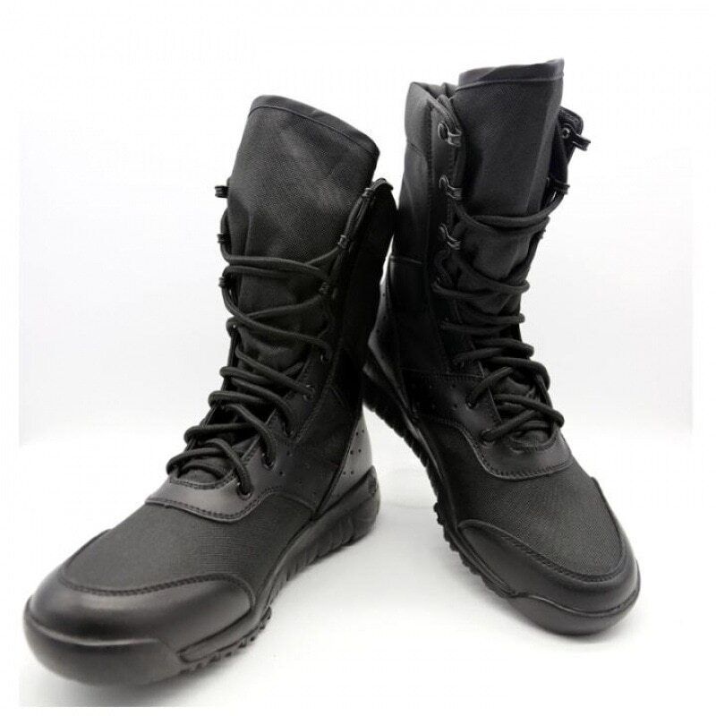 Men's Work Shoes Light Men Military Army Boots Lace Up Tactical Boot Mesh Boots