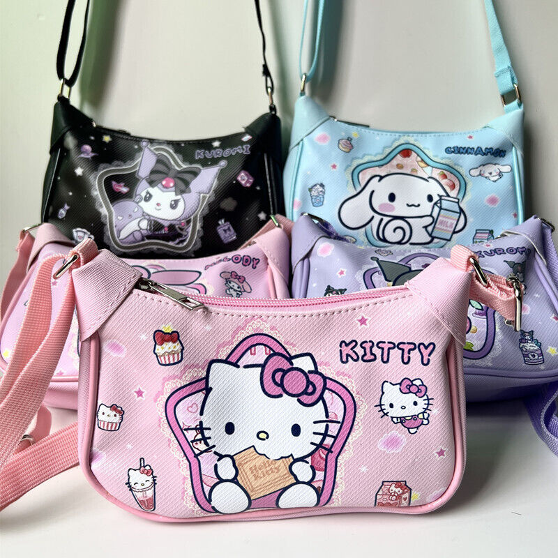 Kuromi My Melody Pompompurin Cinnamoroll PU Crossbody Shoulder Bag Shoulder Bag
