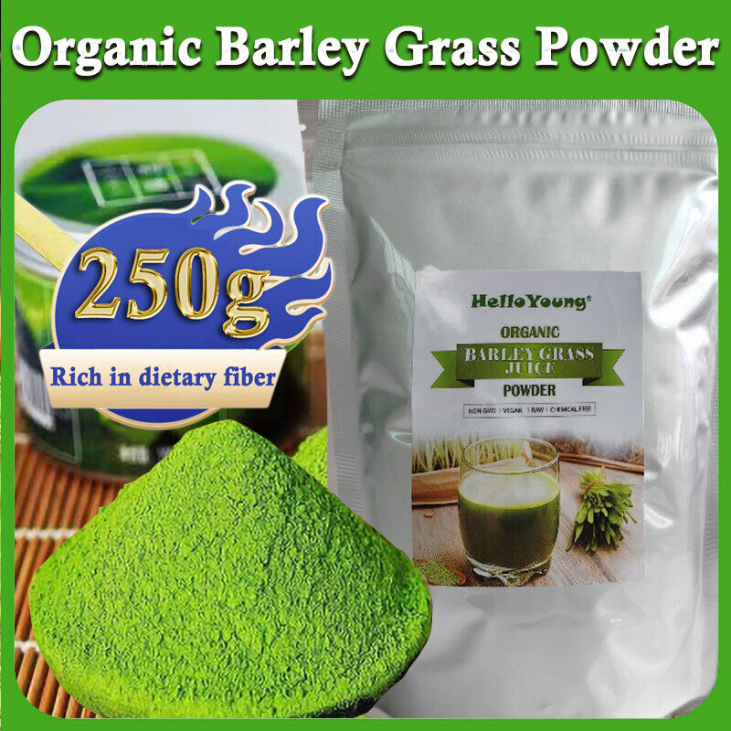 100% Pure And Organic Green Tea Barley Grass Powdered Drink Barley Health 250g