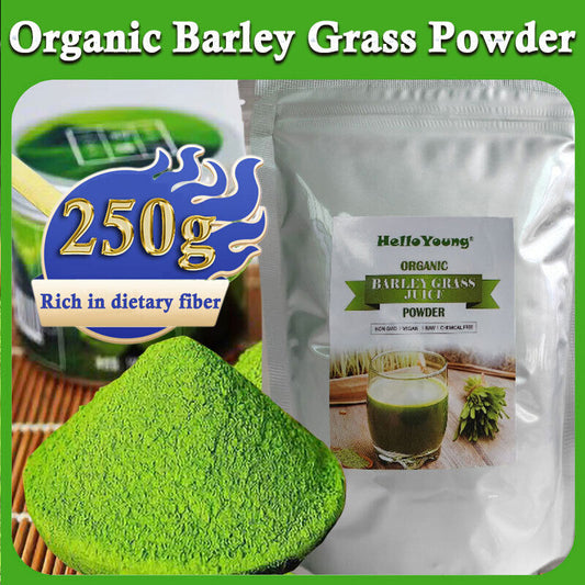100% Pure And Organic Green Tea Barley Grass Powdered Drink Barley Health 250g