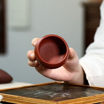 real yixing zisha tea cup original ore red stoneware kungfu tea cups handmade