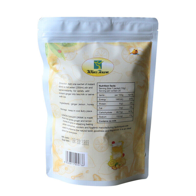 Lemon Ginger Tea Weight Loss Slimming Diet Teabags Lemon & Ginger Burn Fat 150g