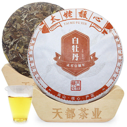 350g Fuding white tea peony tea cake Panxi Ming Qian spring tea floral fragrance