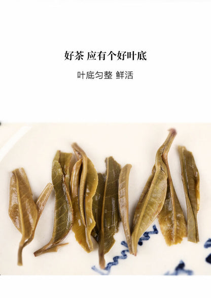 2020 Haiwan Old Comrade Liang Pin Ling Qi Shen Puer Tea Old Raw Pu'er Cake 400g