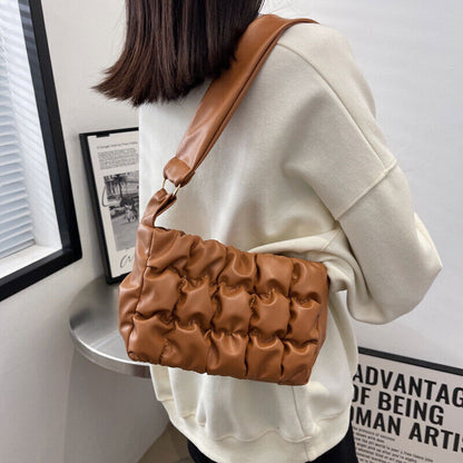Women's Bag Versatile Western Style Shoulder Bag PU Leather Handbags