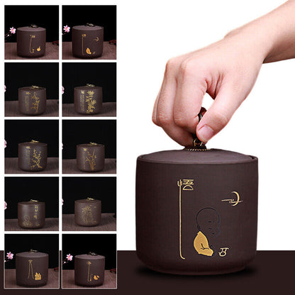 Ceramic Storage Tank Porcelain Moisture-Proof Tea Cans Food Storage Container