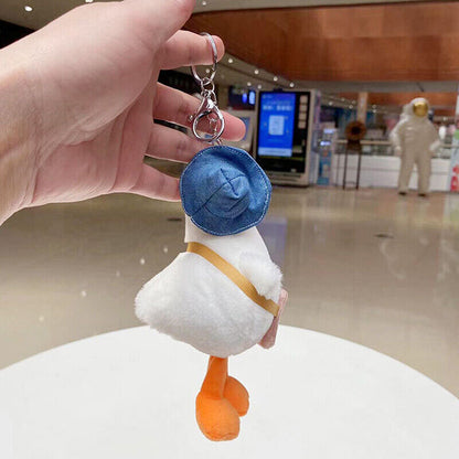 Cute Plush Keychain Women Doll Keychain Cartoon Lovely Duck Car Bag Accessory