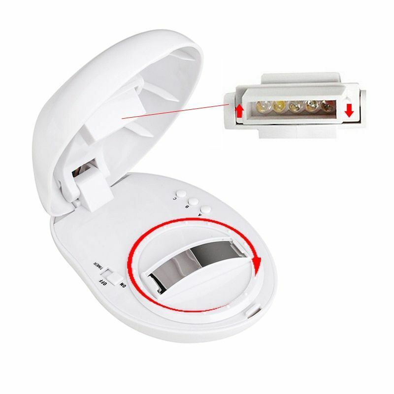 LED Night Light Rainbow Color Projection Lamp 3 Modes Style Decor Egg-Shaped ABS