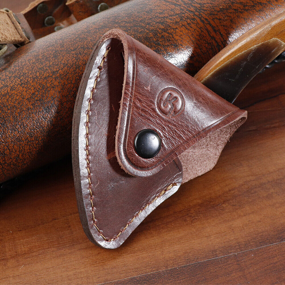 1PC Axe Sheath Hatchet Protector Case Leather Axe Head Cover Portable Axe Sheath