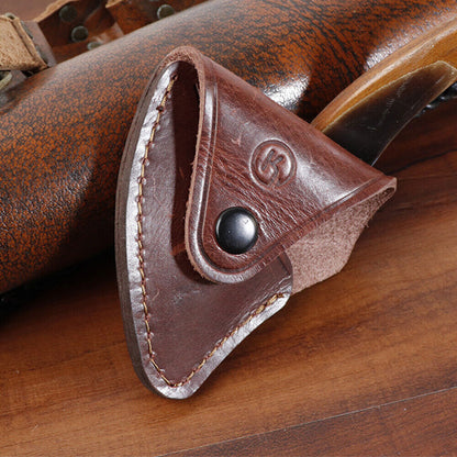 1PC Axe Sheath Hatchet Protector Case Leather Axe Head Cover Portable Axe Sheath