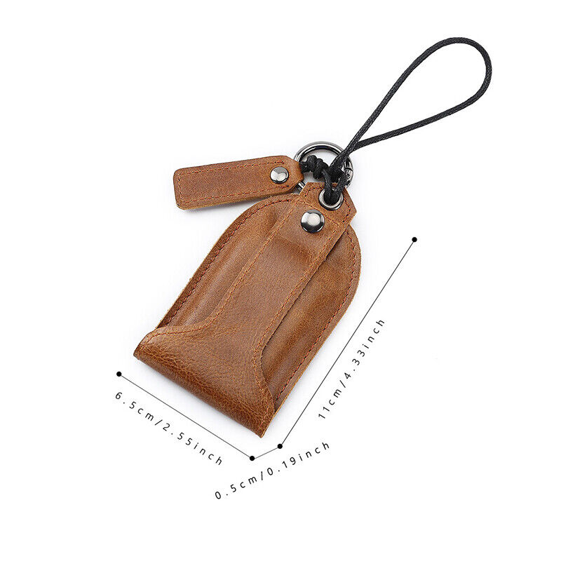 1pcs Car Key Holder Cover Key Chain Bag Leather Remote Fob Case Pouch Unisex