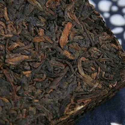Amber Chun * 2014 Haiwan Bulang Mountain Old Tree Puerh Puer Tea Ripe Brick 250g