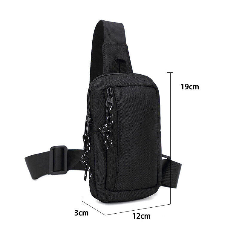 Men's Mini Chest Bag Outdoor Travel Sport Shoulder Sling Backpack Cross Body Bag