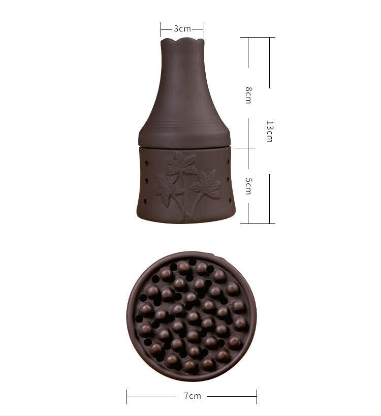 Moxibustion Moxa Tool Wormwood Purple Sand Gua Sha Pot Mini Massage 紫砂凸点艾灸罐 刮痧杯