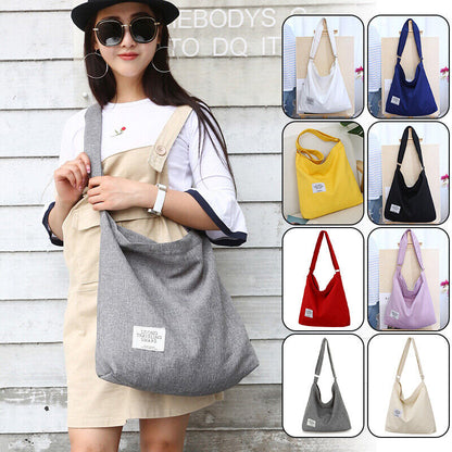 Womens Hobo Large Canvas Shoulder Bag Messenger Bag Travel Handbag Tote Bag