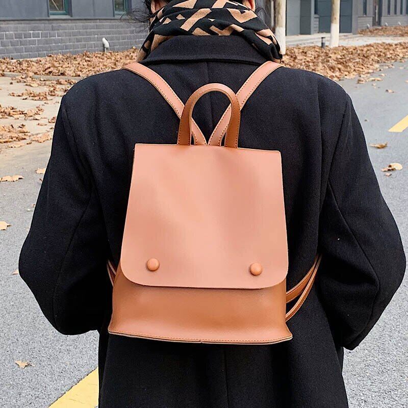 Women's Backpack PU Leather Shoulder Bag Ladies Tote Bags Backpack