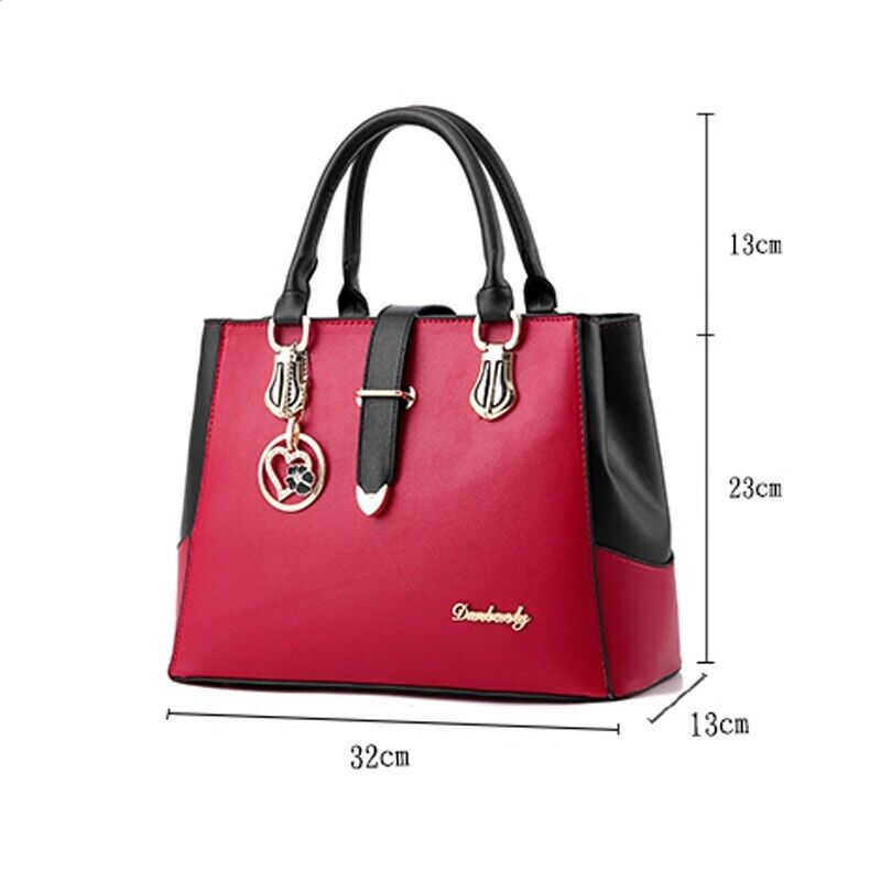 Women's Ladies PU Leather Handbag Shoulder Messenger Satchel Tote Crossbody Bags
