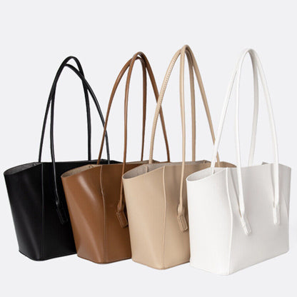 Faux Leather Women's Elegant Tote Handbags Bucket Large Capacity Son-mother Bag