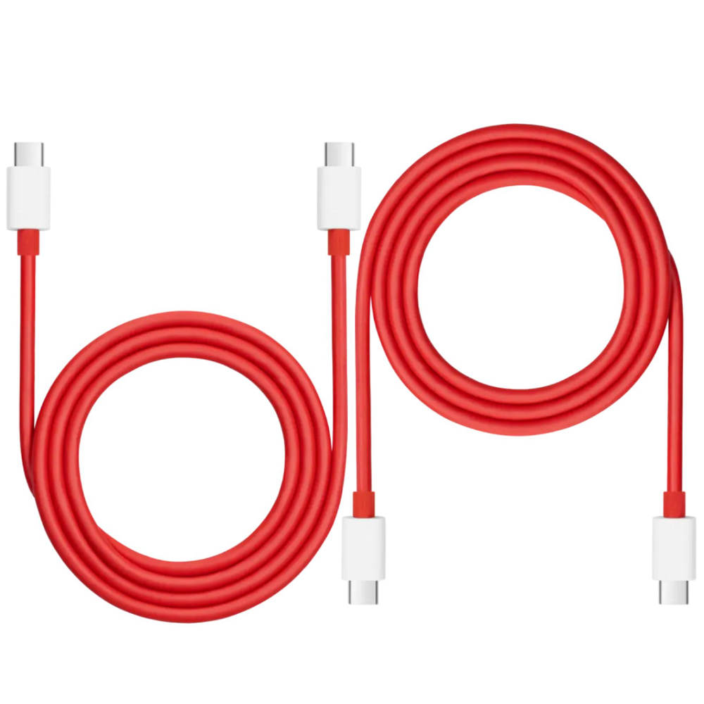 OnePlus SUPERVOOC Type‑C to Type‑C Cable (12A, 1m, Red) – 150W Flash Charge