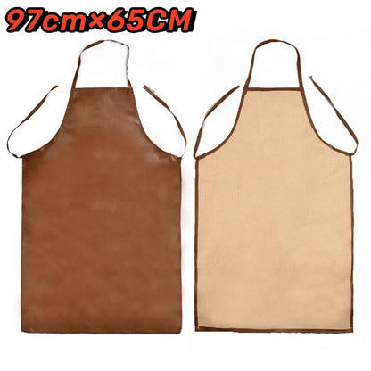 Welding Aprons PU Leather Equipment Welder Thermal Insulation Protection 97x65cm