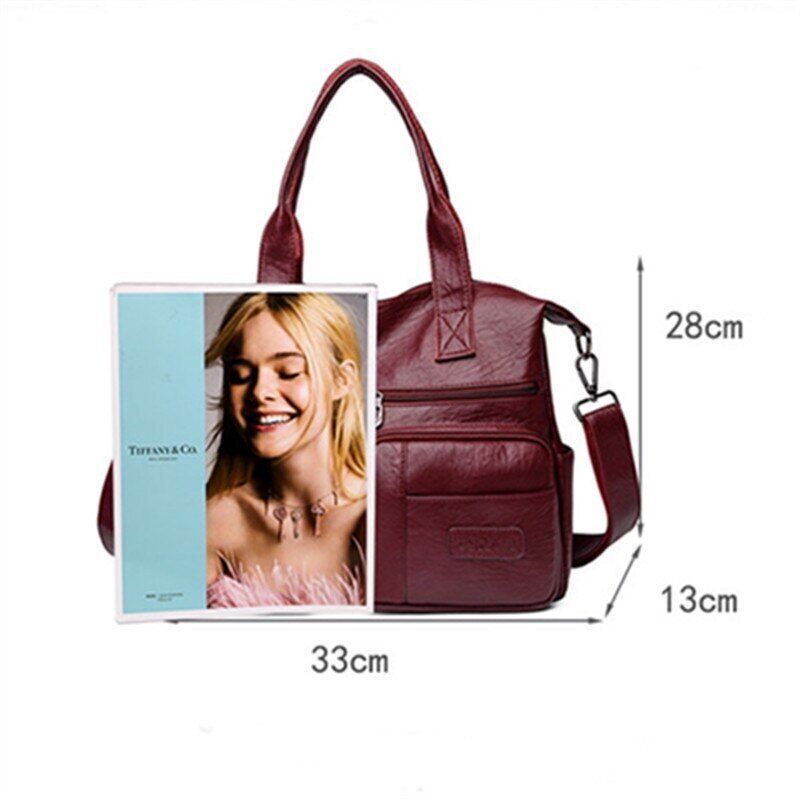 Women's Bag PU Leather Shoulder Bags Women Ladies Handbags