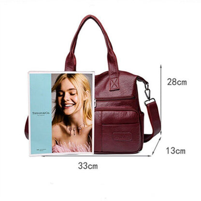 Women's Bag PU Leather Shoulder Bags Women Ladies Handbags