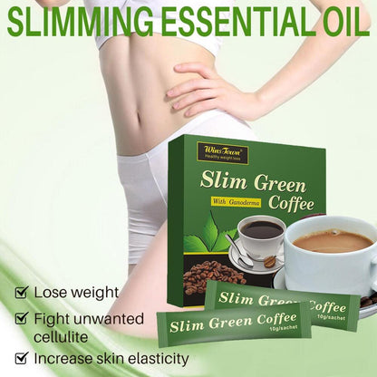 Weight Loss Green Coffee with Ganoderma Control Weight Detox Slim Tea 18pcs/box